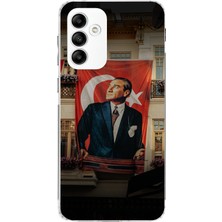 TechTree Samsung Galaxy A05S Uyumlu Dev Bayrak Detaylı Atatürk Baskılı Silikon Kılıf