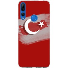 TechTree Honor 9x Uyumlu Türkiye Harita Detaylı Türk Bayrağı Baskılı Silikon Kılıf