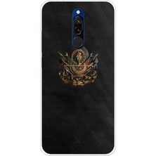 TechTree Redmi 8 Uyumlu Osmanlı Tuğrası Detaylı Baskılı Silikon Kılıf