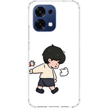 TechTree Oppo A6 Pro Uyumlu Zorla Götürülen Sevgili - Çift Kombini Baskılı Silikon Kılıf