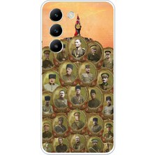 TechTree Vivo V30 Lite Uyumlu Atatürk ve Kurtuluş Savaşı Komutanları Baskılı Silikon Kılıf