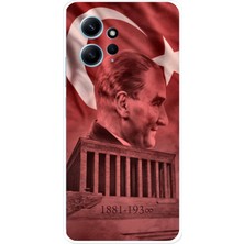 TechTree Redmi Note 12 4g Uyumlu Atatürk Portresi ve Anıtkabir Baskılı Silikon Kılıf