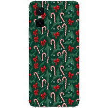 TechTree Infinix Gt 30 Pro Uyumlu Yılbaşı Çam Ağacı ve Baston Şeker Baskılı Silikon Kılıf