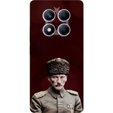 TechTree Redmi Note 14 Pro Plus Uyumlu Ay Yıldız ve Başkomutan Atatürk Baskılı Silikon Kılıf