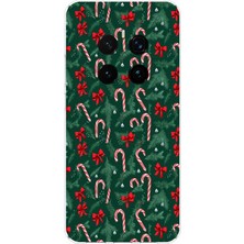 TechTree Honor Magic 7 Pro Uyumlu Yılbaşı Çam Ağacı ve Baston Şeker Baskılı Silikon Kılıf