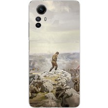 TechTree Redmi Note 12S Uyumlu Cephede Komutan Bağımsızlık Atatürk Baskılı Silikon Kılıf