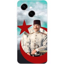 TechTree Tecno Spark Go 1 Uyumlu Gençlik Yılları Atatürk Baskılı Silikon Kılıf