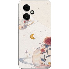 TechTree Honor 400 Uyumlu Gezegen, Yıldız ve Gül Baskılı Silikon Kılıf