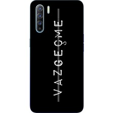 TechTree Oppo Reno 3-A91 Uyumlu Vazgeçme Yazılı Baskılı Silikon Kılıf