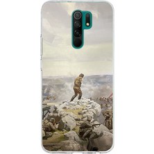 TechTree Redmi 9 Uyumlu Cephede Komutan Bağımsızlık Atatürk Baskılı Silikon Kılıf
