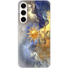 TechTree Samsung Galaxy S25 Plus Uyumlu 777 Güneş ve Bulut Tasarım Baskılı Silikon Kılıf