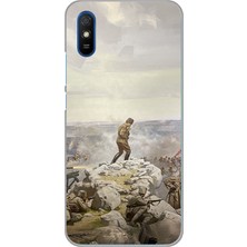 TechTree Redmi 9A Uyumlu Cephede Komutan Bağımsızlık Atatürk Baskılı Silikon Kılıf