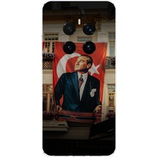 TechTree Honor Magic 7 Pro Uyumlu Dev Bayrak Detaylı Atatürk Baskılı Silikon Kılıf