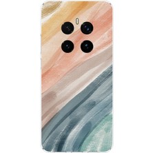 TechTree Honor Magic 7 Pro Uyumlu Modern Renk Paleti Baskılı Silikon Kılıf