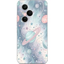 TechTree Honor 400 Pro Uyumlu Soft Renkli Gezegenler Baskılı Silikon Kılıf