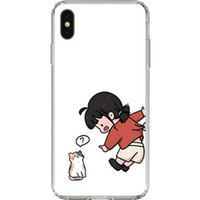 TechTree iPhone X-Xs Uyumlu Zorla Çekiştirilen Sevgili - Çift Kombini Baskılı Silikon Kılıf