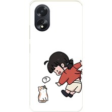 TechTree Oppo A38 Uyumlu Zorla Çekiştirilen Sevgili - Çift Kombini Baskılı Silikon Kılıf