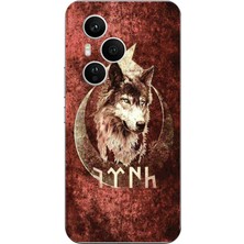 TechTree Honor 400 Pro Uyumlu Göktürk Yazılı ve Bozkurt Desenli Baskılı Silikon Kılıf