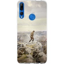 TechTree Honor 9x Uyumlu Cephede Komutan Bağımsızlık Atatürk Baskılı Silikon Kılıf