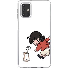 TechTree Samsung Galaxy M31S Uyumlu Zorla Çekiştirilen Sevgili - Çift Kombini Baskılı Silikon Kılıf