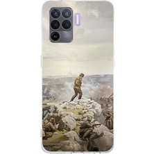 TechTree Oppo Reno 5 Lite Uyumlu Cephede Komutan Bağımsızlık Atatürk Baskılı Silikon Kılıf