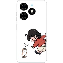 TechTree Tecno Spark Go 2024 Uyumlu Zorla Çekiştirilen Sevgili - Çift Kombini Baskılı Silikon Kılıf