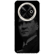 TechTree Tecno Spark 30C Uyumlu Gençliğe Hitabe Yazılı Atatürk Silüeti Baskılı Silikon Kılıf