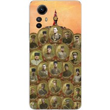 TechTree Redmi Note 12S Uyumlu Atatürk ve Kurtuluş Savaşı Komutanları Baskılı Silikon Kılıf