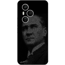 TechTree Honor 400 Pro Uyumlu Gençliğe Hitabe Yazılı Atatürk Silüeti Baskılı Silikon Kılıf