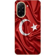 TechTree Redmi A5 Uyumlu Türk Bayrağı Baskılı Silikon Kılıf
