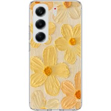 TechTree Tecno Camon 40 Pro Uyumlu Güneşin Dokunuşu Sarı Papatya Baskılı Silikon Kılıf