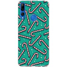 TechTree Honor 9x Uyumlu Yılbaşı Ruhu Baston Şeker ve Kar Taneli Baskılı Silikon Kılıf