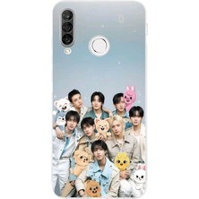 TechTree Huawei P30 Lite Uyumlu Tray Kids K-Pop Grubu ve Skzoo Temalı Baskılı Silikon Kılıf