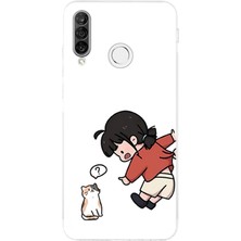 TechTree Huawei P30 Lite Uyumlu Zorla Çekiştirilen Sevgili - Çift Kombini Baskılı Silikon Kılıf