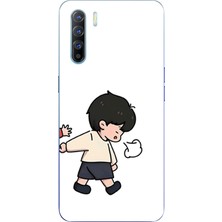 TechTree Oppo Reno 3-A91 Uyumlu Zorla Götürülen Sevgili - Çift Kombini Baskılı Silikon Kılıf