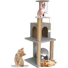 Feyza Design Renkli Kedi Oyun ve Tırmalama Evi, Eğlenceli ve Rahat Tasarım