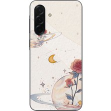 TechTree Samsung Galaxy A36 Uyumlu Gezegen, Yıldız ve Gül Baskılı Silikon Kılıf