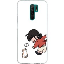 TechTree Redmi 9 Uyumlu Zorla Çekiştirilen Sevgili - Çift Kombini Baskılı Silikon Kılıf