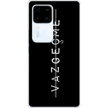 TechTree Vivo V30 Uyumlu Vazgeçme Yazılı Baskılı Silikon Kılıf