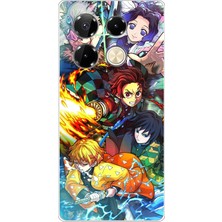 TechTree Infinix Note 40 Pro Uyumlu Demon Slayer Efsanesi:iblis Avcıları Baskılı Silikon Kılıf