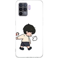 TechTree Oppo Reno 5 Lite Uyumlu Zorla Götürülen Sevgili - Çift Kombini Baskılı Silikon Kılıf