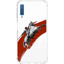 TechTree Samsung Galaxy A7 2018 Uyumlu Şaha Kalkmış At Detaylı Atatürk  Baskılı Silikon Kılıf