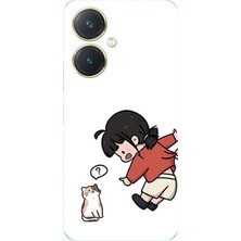 TechTree Vivo Y27 Uyumlu Zorla Çekiştirilen Sevgili - Çift Kombini Baskılı Silikon Kılıf