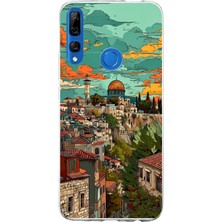 TechTree Honor 9x Uyumlu Özgür Filistin ve Kubbetüs Sahra Baskılı Silikon Kılıf