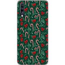 TechTree Samsung Galaxy A70 Uyumlu Yılbaşı Çam Ağacı ve Baston Şeker Baskılı Silikon Kılıf