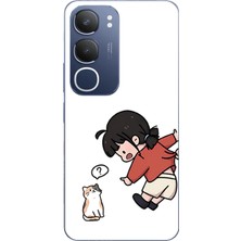 TechTree Vivo Y19S Uyumlu Zorla Çekiştirilen Sevgili - Çift Kombini Baskılı Silikon Kılıf