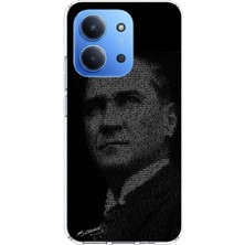 TechTree Redmi 15C Uyumlu Gençliğe Hitabe Yazılı Atatürk Silüeti Baskılı Silikon Kılıf