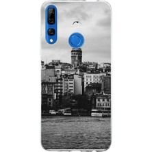TechTree Honor 9x Uyumlu Galata Kulesi ve Deniz Manzaralı Baskılı Silikon Kılıf