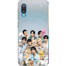 TechTree Samsung Galaxy A02 Uyumlu Tray Kids K-Pop Grubu ve Skzoo Temalı Baskılı Silikon Kılıf