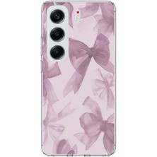 TechTree Tecno Camon 40 Pro Uyumlu Menekşe Tonlu Fiyonk Baskılı Silikon Kılıf